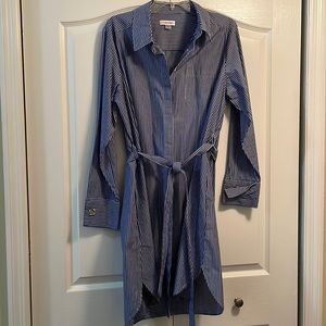 Women’s button down dress with belt